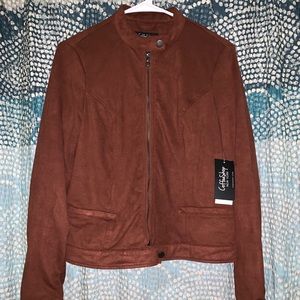 Coffee Shop Valle Faux Suede Jacket